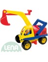 LENA Aktivní plastový bagr 35cm set s řidičem funkční 4151
