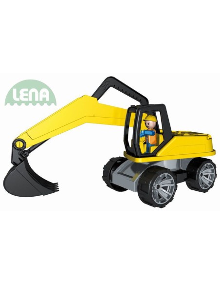 LENA Truxx Bagr 37cm (auto na písek) s figurkou řidiče plast