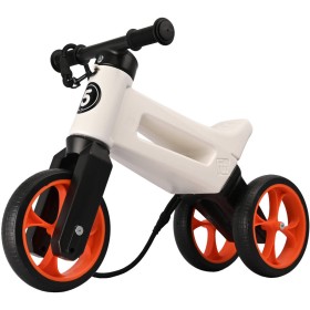 Odrážedlo FUNNY WHEELS Rider SuperSport 2v1 odstrkovadlo Bílé/Oranž sáček