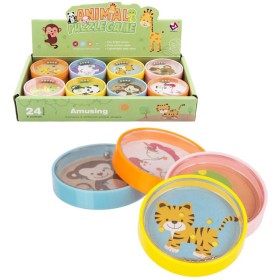Hra motorický hlavolam kuličkový zvířátka 8 druhů plast