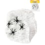 KARNEVAL Pavoučí síť bílá se 4 pavouky 3cm Halloween party dekorace