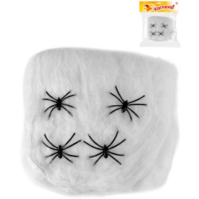 KARNEVAL Dekorace set pavučina se 4 pavouky Halloween
