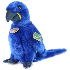 PLYŠ Ptáček papoušek Ara Hyacintový 23cm Eco-Friendly *PLYŠOVÉ HRAČKY*