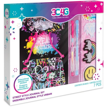 MAKE IT REAL Blok s kapucí Graffity deník se samolepkami a 2 pery