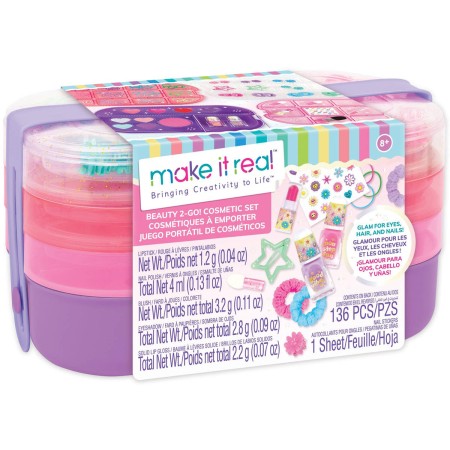 MAKE IT REAL Beauty 2-Go! dětská kosmetická sada make-up na cesty