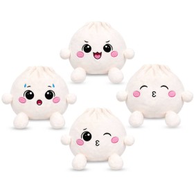 PLYŠ Knedlíček Kawaii Bao 25cm bílý 4 druhy *PLYŠOVÉ HRAČKY*