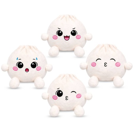 PLYŠ Knedlíček Kawaii Bao 25cm bílý 4 druhy *PLYŠOVÉ HRAČKY*