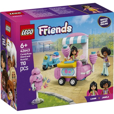 LEGO FRIENDS Stánek s cukrovou vatou a skútr 42643 STAVEBNICE