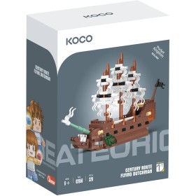 KOCO Stavebnice mini loď Bludný Holanďan 320 dílků plast v krabici