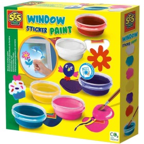SES CREATIVE Barvy na malování okenních obrázků kreativní set v krabici