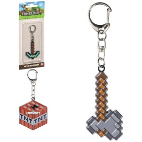 Minecraft kovový přívěšek na klíče dětská klíčenka 6 druhů