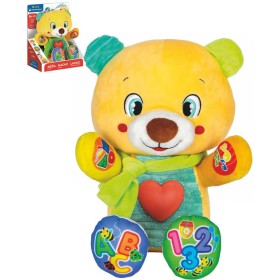 CLEMENTONI Baby medvídek Lele interaktivní naučný žlutý na baterie Světlo Zvuk