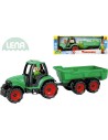 LENA Truckies traktor funkční s vlečkou 32cm set s panáčkem v krabici 1625