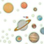 SES CREATIVE Explore Svítící planety dekorace nálepky svítící ve tmě