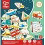 HAPE DŘEVO Vozidla magnetická set 30ks magnetky *DŘEVĚNÉ HRAČKY*