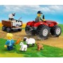 LEGO CITY Červený traktor s přívěsem a ovcemi 60461 STAVEBNICE