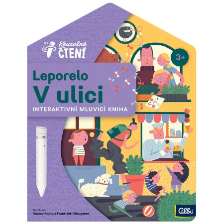 ALBI Kouzelné čtení Kniha interaktivní leporelo domeček V ulici