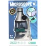 Mikroskop dětský bílý 200x/600x/1200x na baterie Světlo 2 barvy