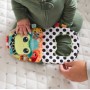 LAMAZE Baby knížka textilní žabička Finlee s kousátkem pro miminko