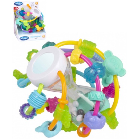 PLAYGRO Baby míček zábavný senzorický pastelový pro miminko