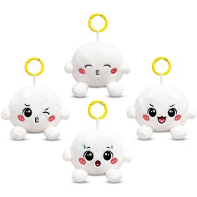 PLYŠ Knedlíček Kawaii Bao 8cm Plush Friends přívěšek na klíče 4 druhy