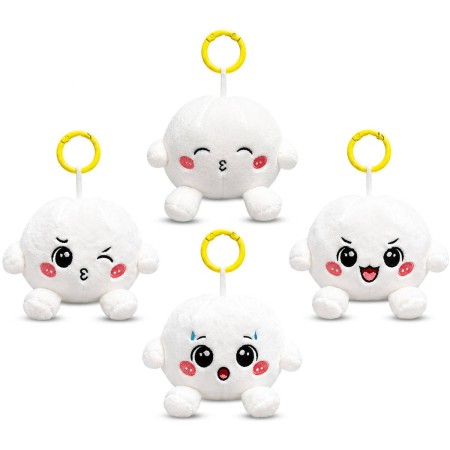 PLYŠ Knedlíček Kawaii Bao 8cm Plush Friends přívěšek na klíče 4 druhy