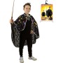 KARNEVAL Plášť čerodějnický černý lebky halloween *KOSTÝM*