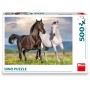 DINO Puzzle Zamilovaní koně 47x33cm foto skládačka 500 dílků