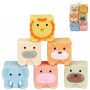 Kostky soft měkké baby zvířátka pískací do vody set 6ks pro miminko
