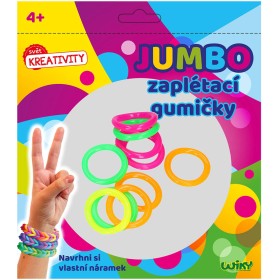 UDĚLEJ SI NÁRAMEK Gumičky Jumbo barevné kreativní set 70ks s doplňky