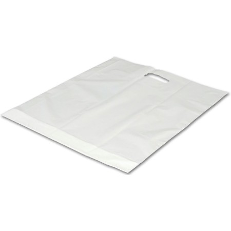 Taška igelitová velká s průhmatem bílá 54 x 59cm