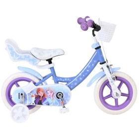 VOLARE Dětské kolo Ledové království 12" modré balanční kolečka