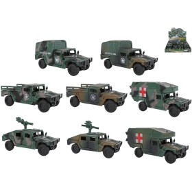 Auto vojenské terénní Mission Control na setrvačník 4 druhy 2 barvy