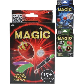 Kouzelnická dětská sada Magic 15 triků v krabičce 3 druhy