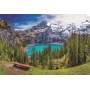 TREFL PUZZLE Jezero Oeschinen Alpy Švýcarsko 85x58cm skládačka 1500 dílků