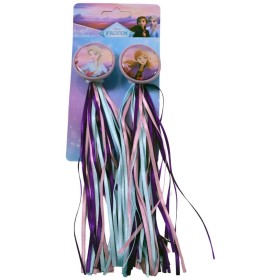 VOLARE Třásně na kolo Frozen (Ledové království) modré na řídítka set 2ks