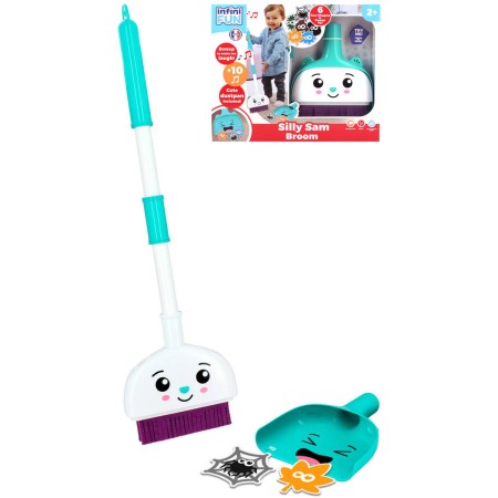 Smeták + lopatka baby uklízecí set Silly Sam s doplňky na baterie Zvuk