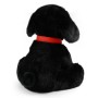 PLYŠ Pes labrador černý 28cm sedící s vodítkem Eco-Friendly *PLYŠOVÉ HRAČKY*