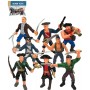 Piráti se zbraněmi plastové akční figurky 9cm set 8ks v sáčku