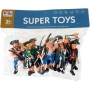 Piráti se zbraněmi plastové akční figurky 9cm set 8ks v sáčku