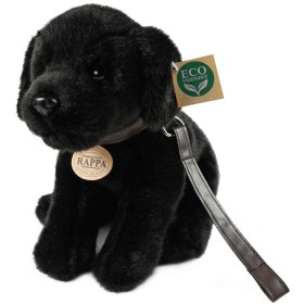 PLYŠ Pes labrador černý 25cm s vodítkem Eco-Friendly *PLYŠOVÉ HRAČKY*
