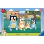 RAVENSBURGER Puzzle deskové Bluey 15 dílků 25x15cm skládačka
