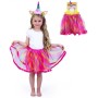 KARNEVAL Šaty tutu sukně 3-10 let (104-146cm) s čelenkou jednorožec *KOSTÝM*