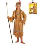 KARNEVAL Šaty Indiánka s čelenkou vel. S (110-120cm) 4-6 let *KOSTÝM*
