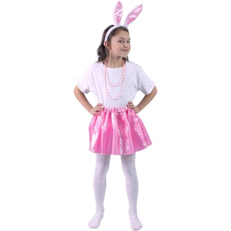 KARNEVAL Šaty zajíček set tutu sukně s čelenkou 3-10 let (104-146cm) *KOSTÝM*