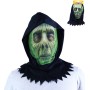 KARNEVAL Maska zelená textilní halloween *KARNEVALOVÝ DOPLNĚK*