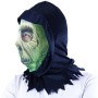 KARNEVAL Maska zelená textilní halloween *KARNEVALOVÝ DOPLNĚK*