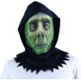 KARNEVAL Maska zelená textilní halloween *KARNEVALOVÝ DOPLNĚK*