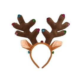 KARNEVAL Čelenka sobí rohy s ušima *KARNEVALOVÝ DOPLNĚK*