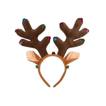 KARNEVAL Čelenka sobí rohy s ušima *KARNEVALOVÝ DOPLNĚK*